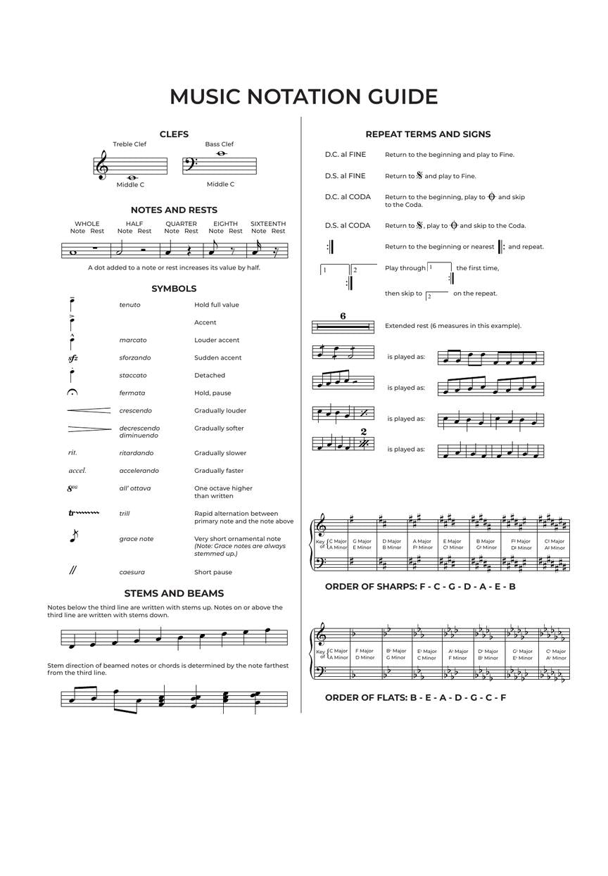 Hal Leonard Deluxe Manuscript Paper Pad 64 page - 12 stave