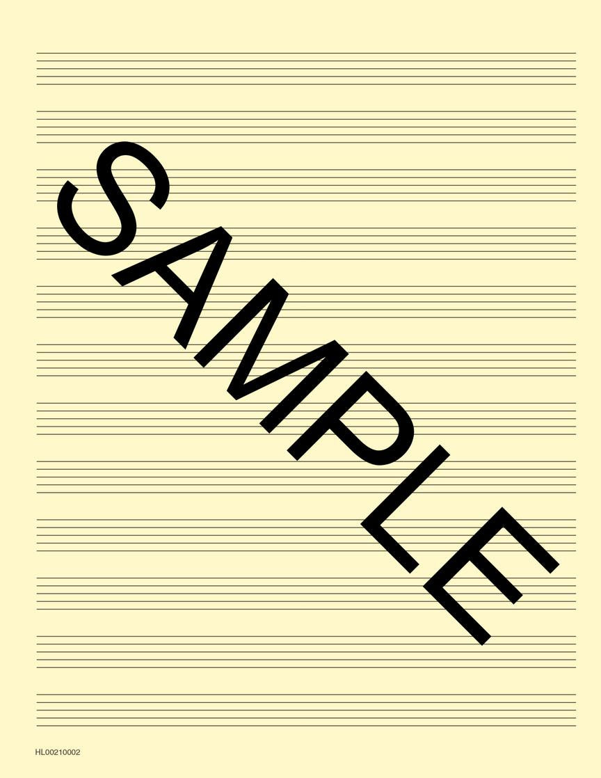Hal Leonard Deluxe Manuscript Paper Pad 64 page - 12 stave