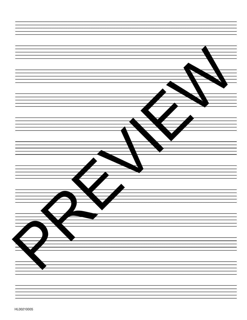 Hal Leonard Standard Wirebound Manuscript Paper 96 page - 12 stave
