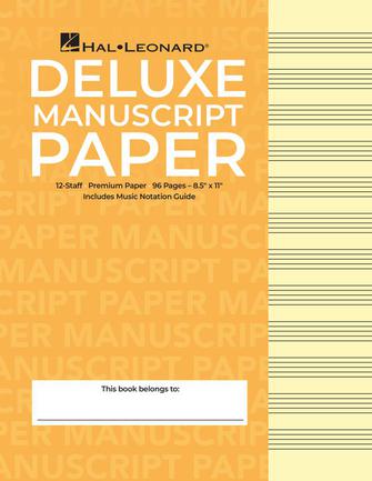 Hal Leonard Deluxe Wirebound Super Premium Manuscript Paper 96 page - 12 stave