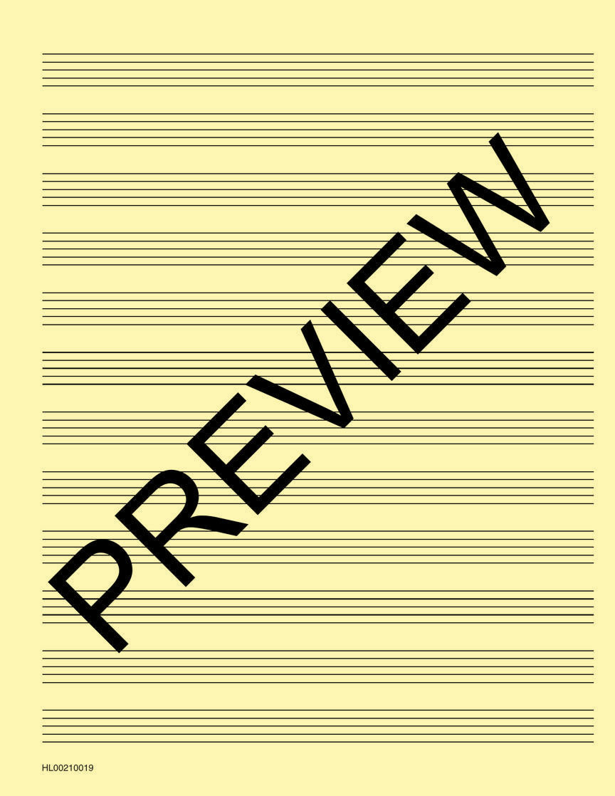 Hal Leonard Deluxe Wirebound Super Premium Manuscript Paper 96 page - 12 stave