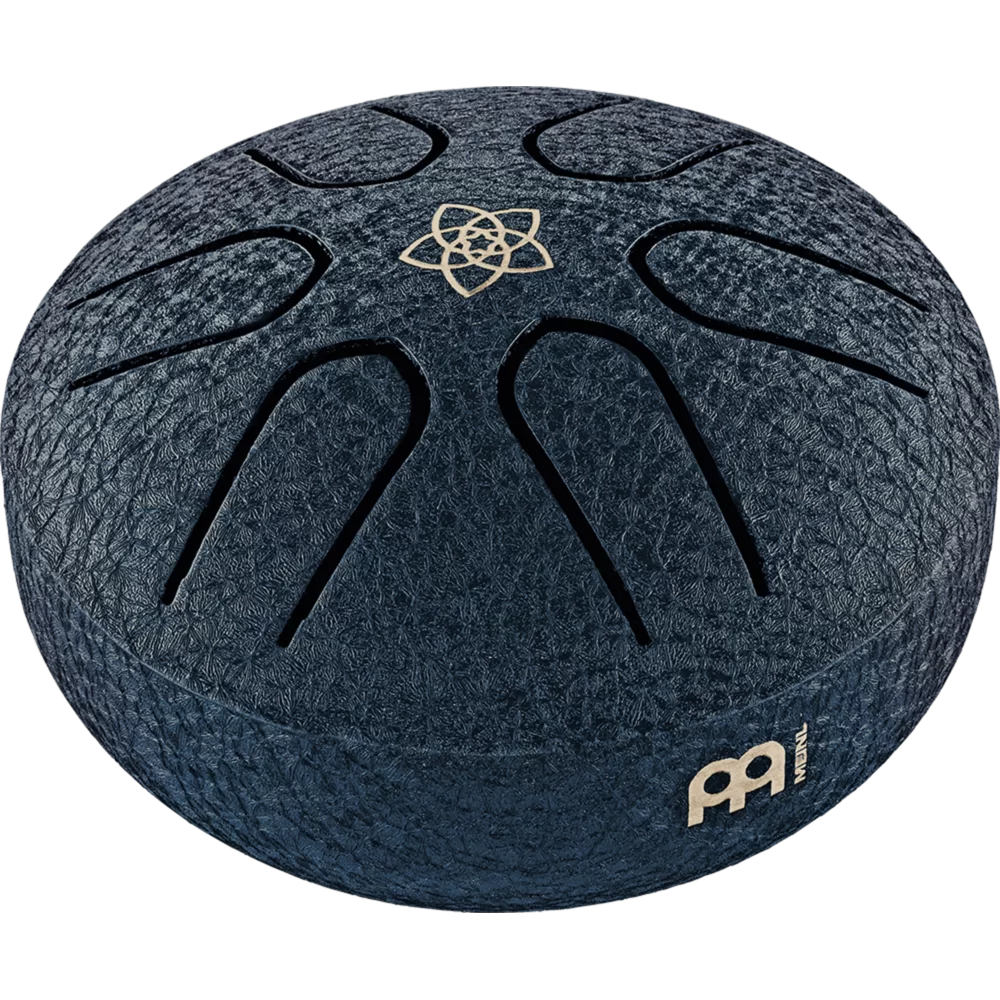 Meinl Sonic Energy Pocket Steel Tongue Drum - A Major - Navy Blue Venus Flower
