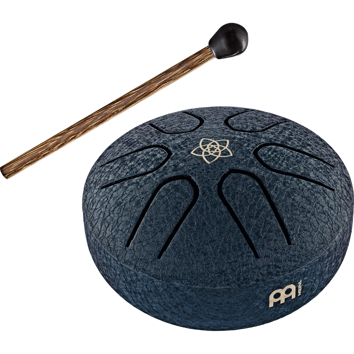 Meinl Sonic Energy Pocket Steel Tongue Drum - A Major - Navy Blue Venus Flower