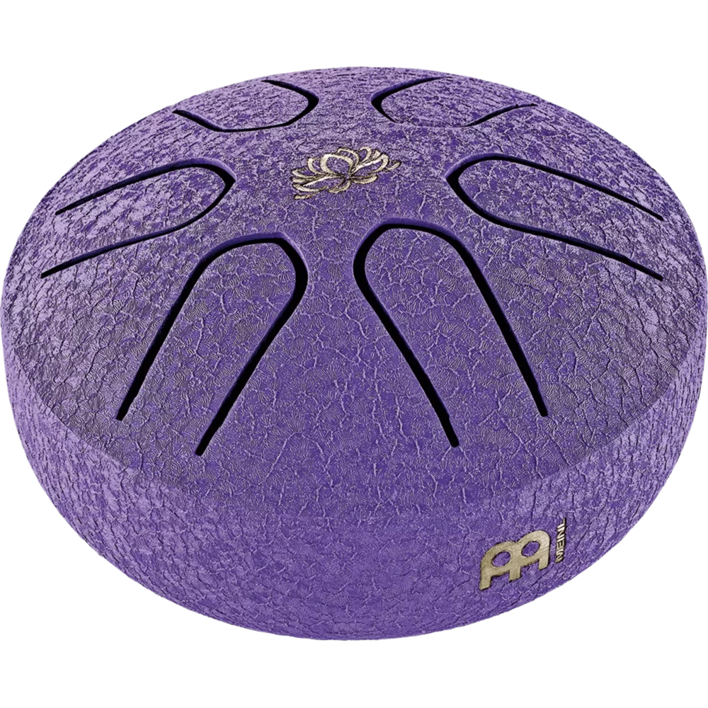 Meinl Sonic Energy Pocket Steel Tongue Drum - A Major - Purple Lotus Flower