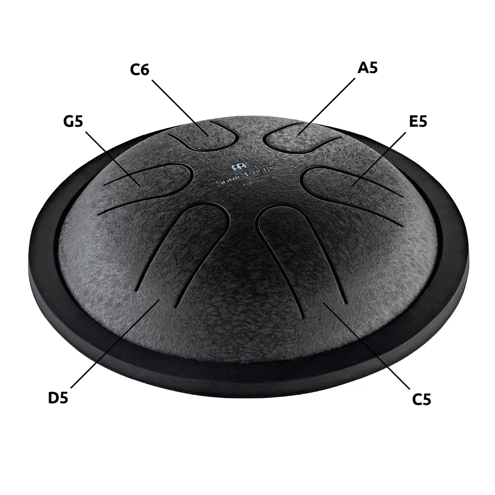 Meinl Sonic Energy Mini Steel Tongue Drum - C Major - Black