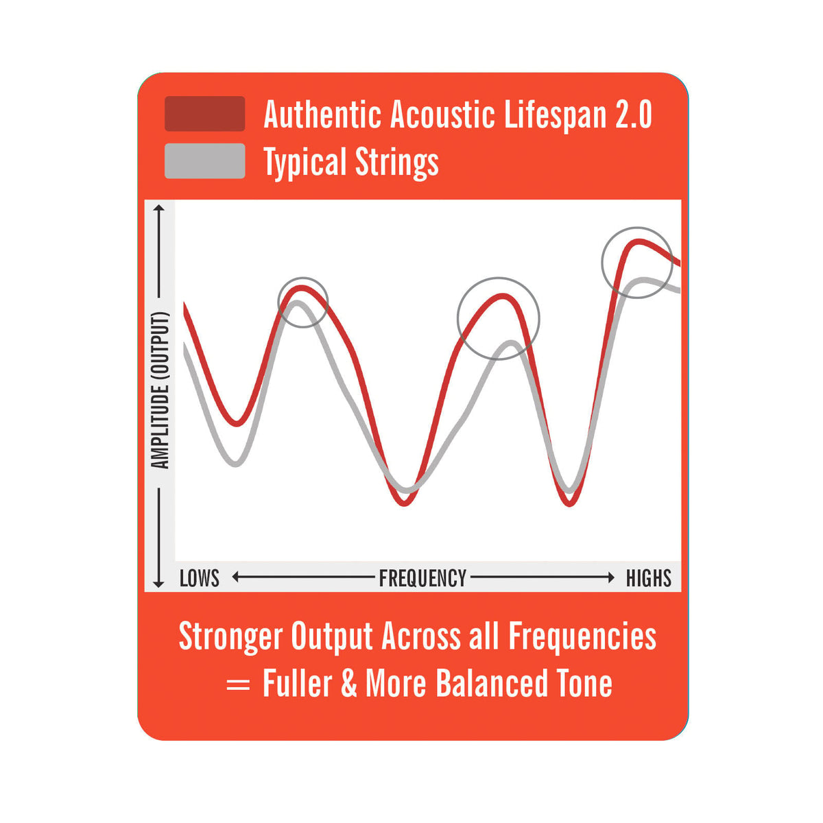Martin Authentic Acoustic Lifespan® 2.0 12-54 Guitar Strings Phosphor Bronze