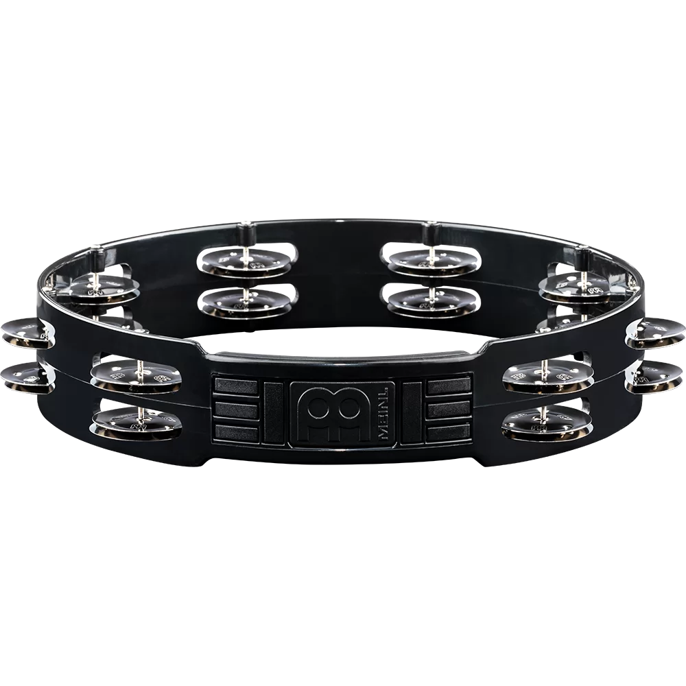 Meinl Headliner Series 10" Molded ABS Tambourine, Black, Stainless Steel Jingles - HTT10BK