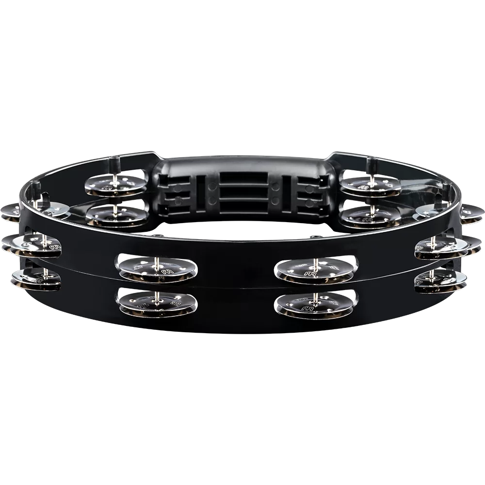 Meinl Headliner Series 10" Molded ABS Tambourine, Black, Stainless Steel Jingles - HTT10BK
