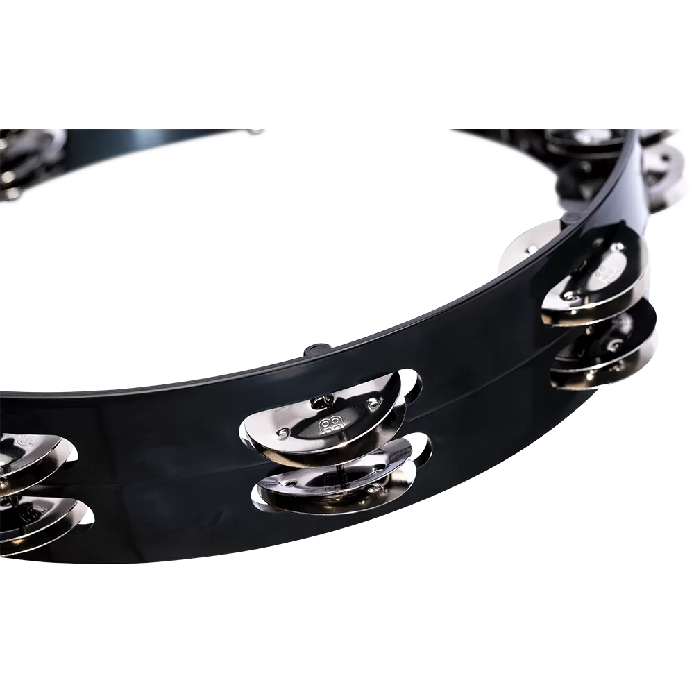 Meinl Headliner Series 10" Molded ABS Tambourine, Black, Stainless Steel Jingles - HTT10BK