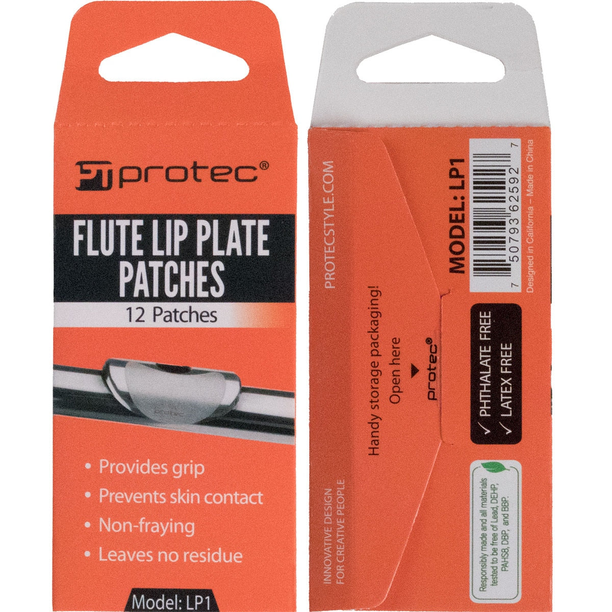 Protec Flute Lip Plate Patches - 12pk