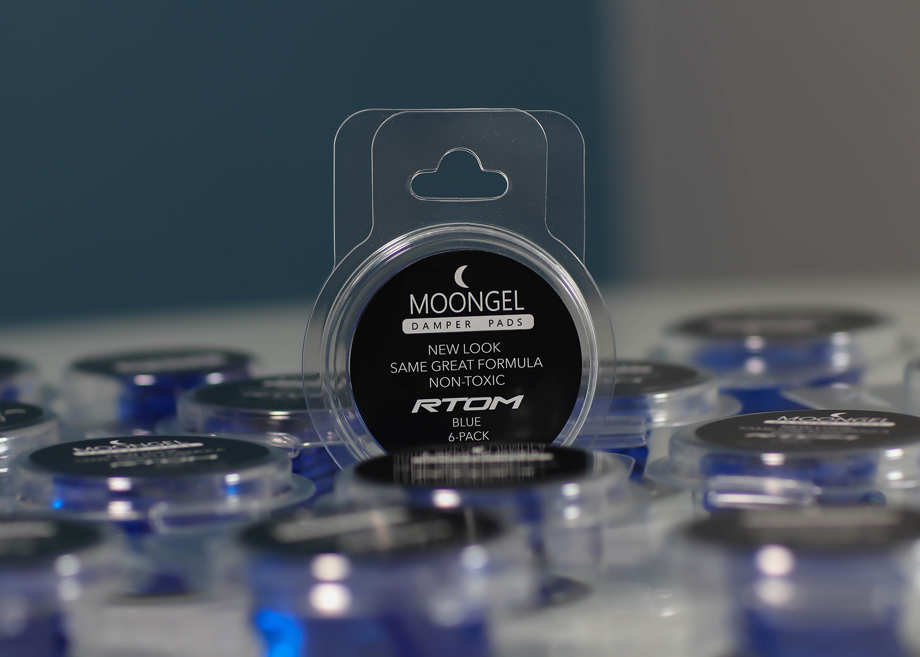 Moongel Drum Damper Pads - Blue 6 Pack