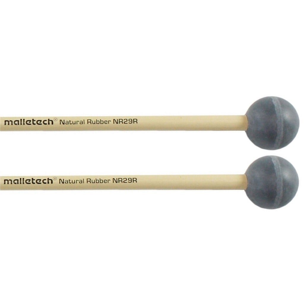 Malletech Natural Rubber Series Xylophone/Bell Mallets - Rattan