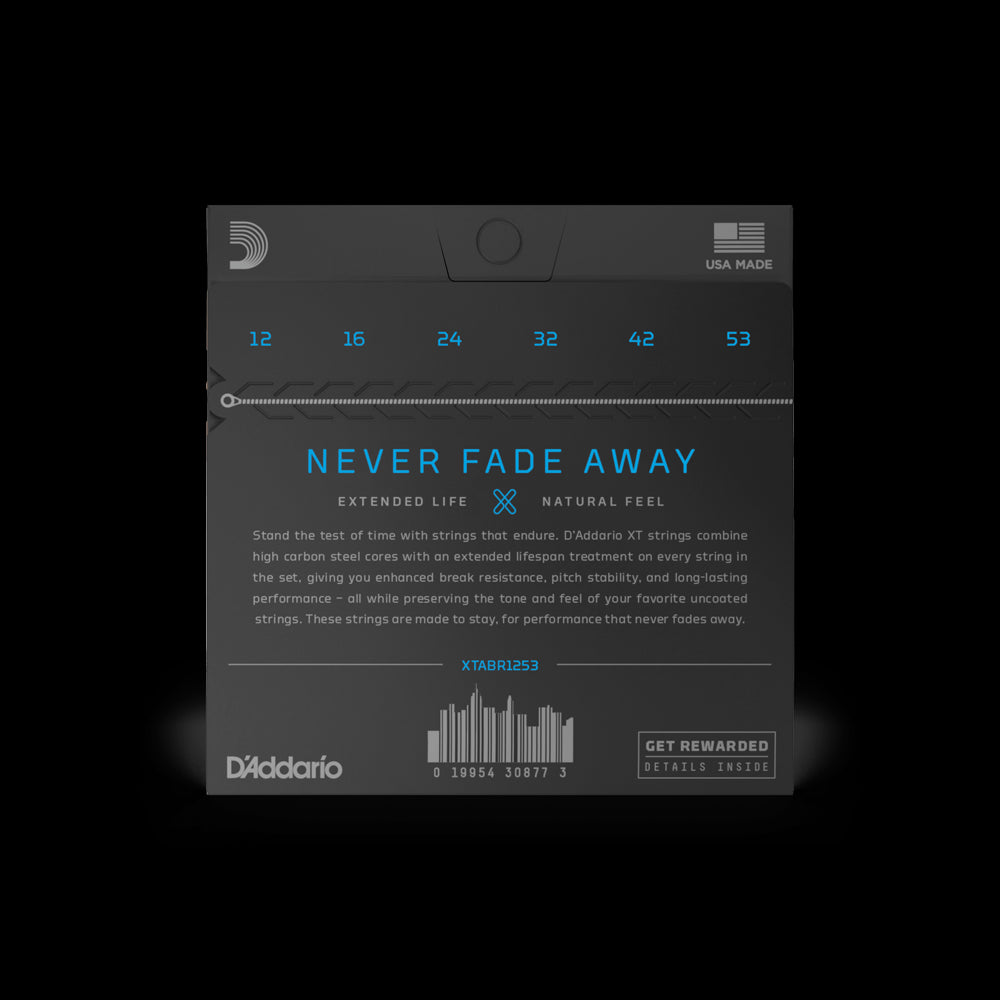 D'Addario 12-53 Light Coated Acoustic Guitar Strings