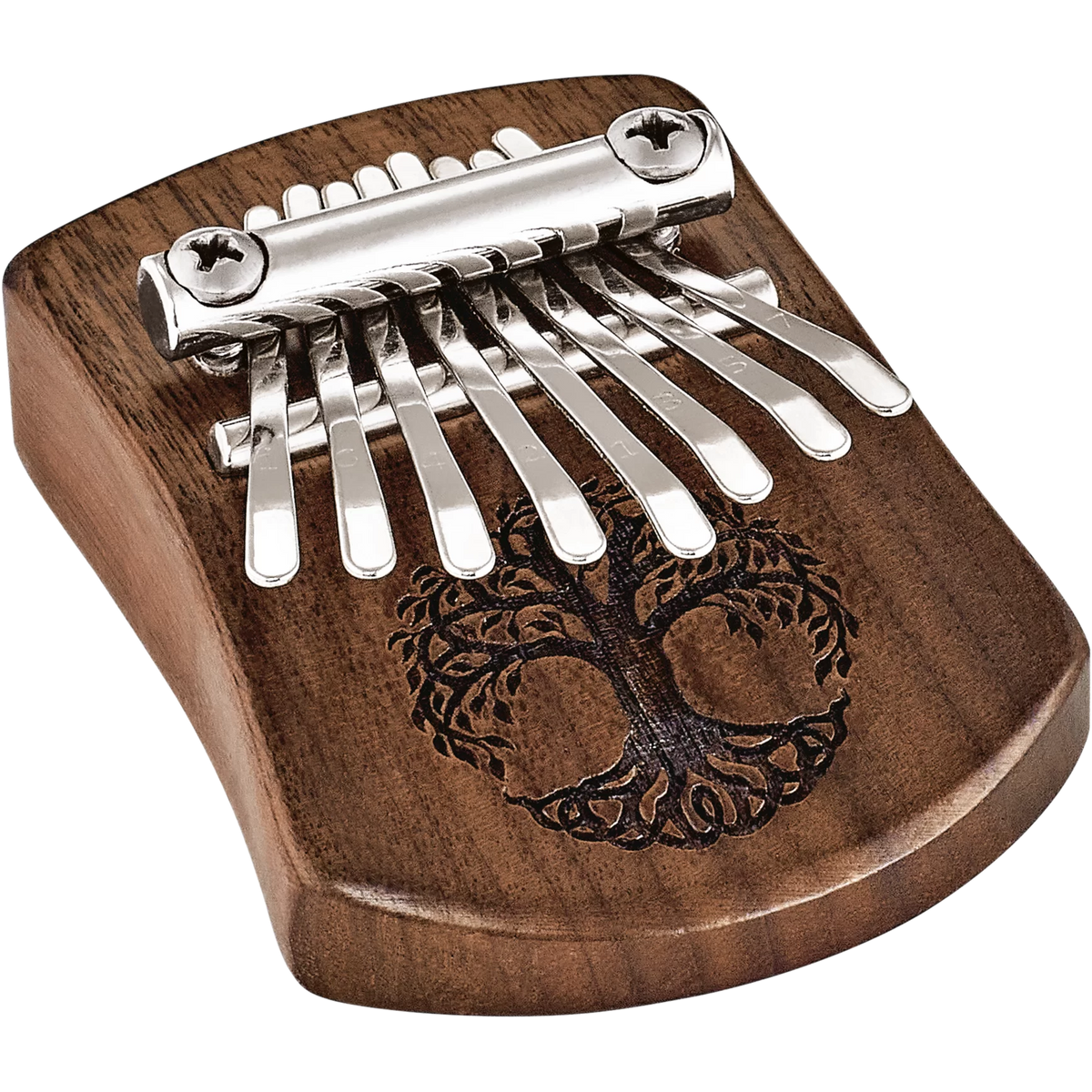 Meinl Sonic Energy Mini Kalimba - 8 Notes - Black Walnut - Tree of Life
