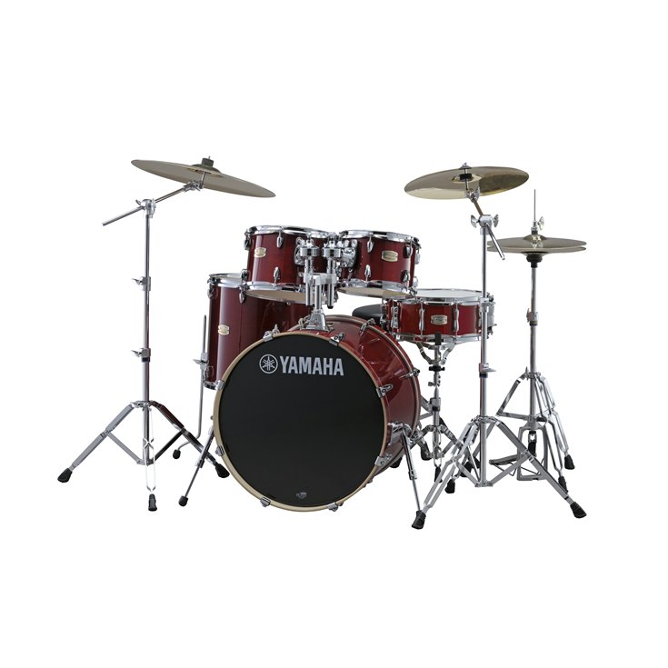 Yamaha Stage Custom Birch 5 Piece Drumset w/ 780 Hardware (20" Bass, 10"/12"/14" Toms, 14x5.5" Snare)
