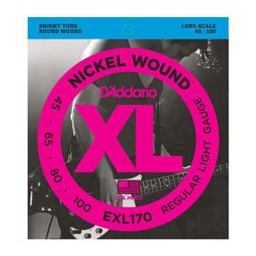 D'Addario XL EXL170 Nickel Wound Electric Bass String, Long Scale