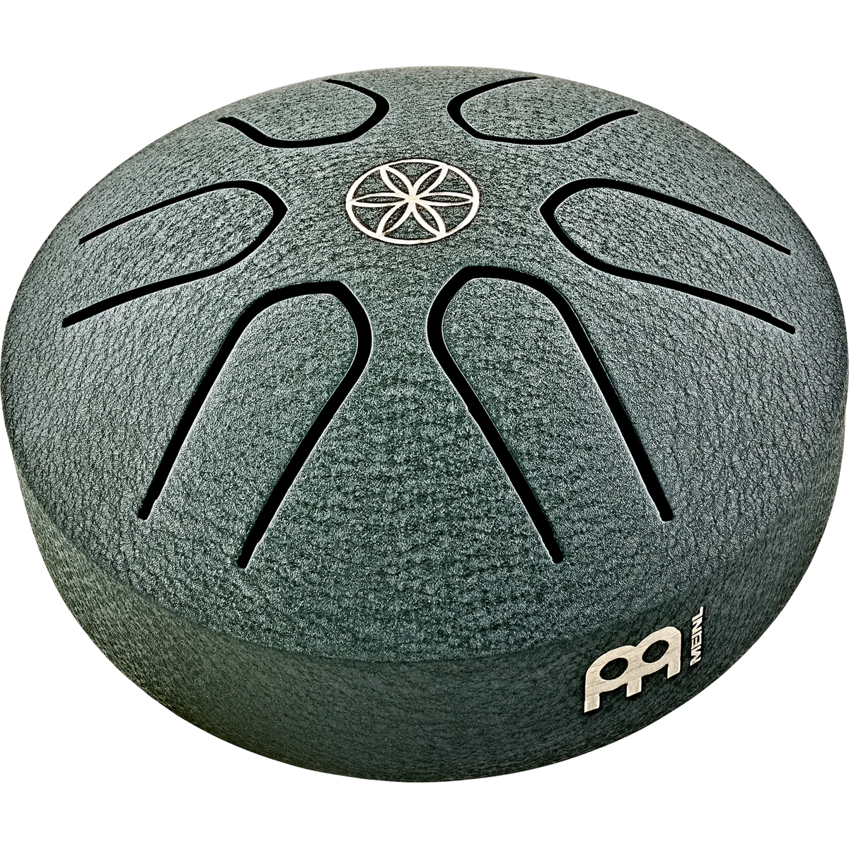 Meinl Sonic Energy Pocket Steel Tongue Drum - A Major - Dark Green Germ of Life