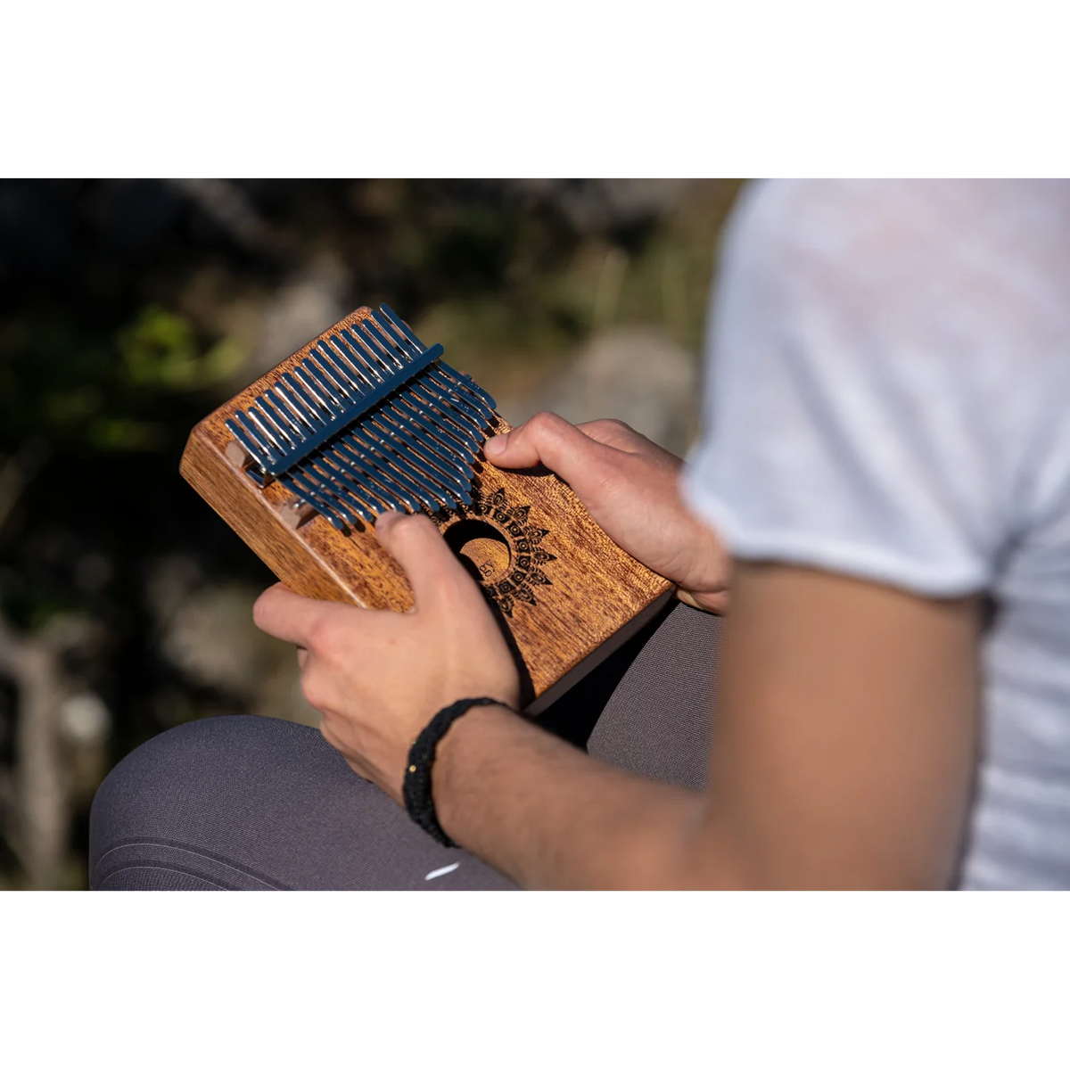 Meinl Sonic Energy Sound Hole Kalimba - 17 Note - Mahogany