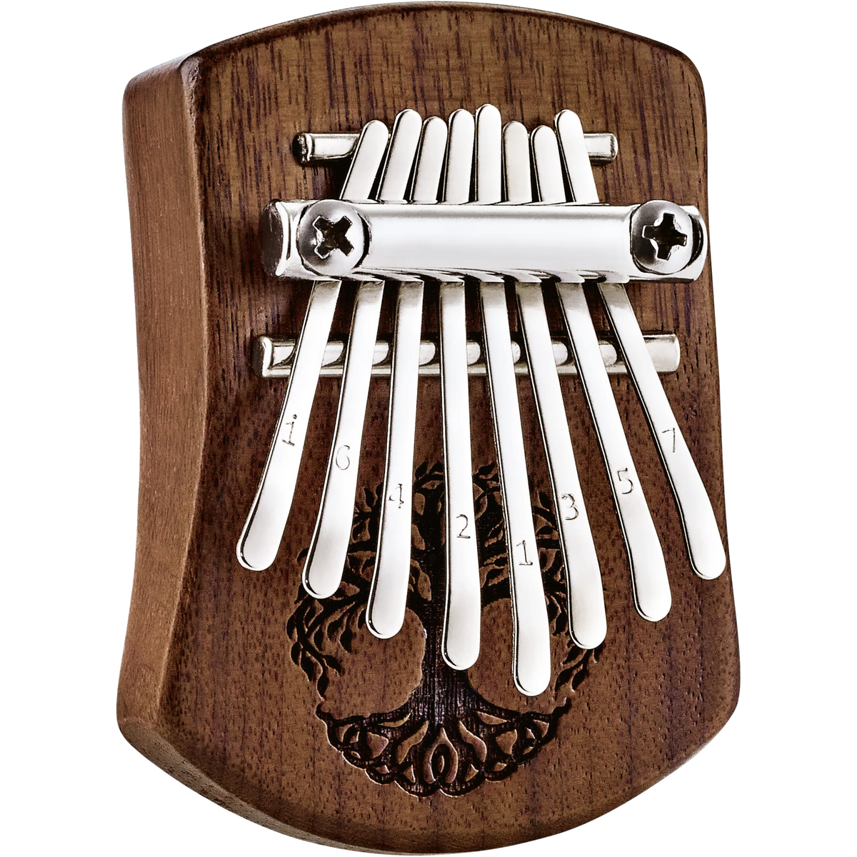 Meinl Sonic Energy Mini Kalimba - 8 Notes - Black Walnut - Tree of Life