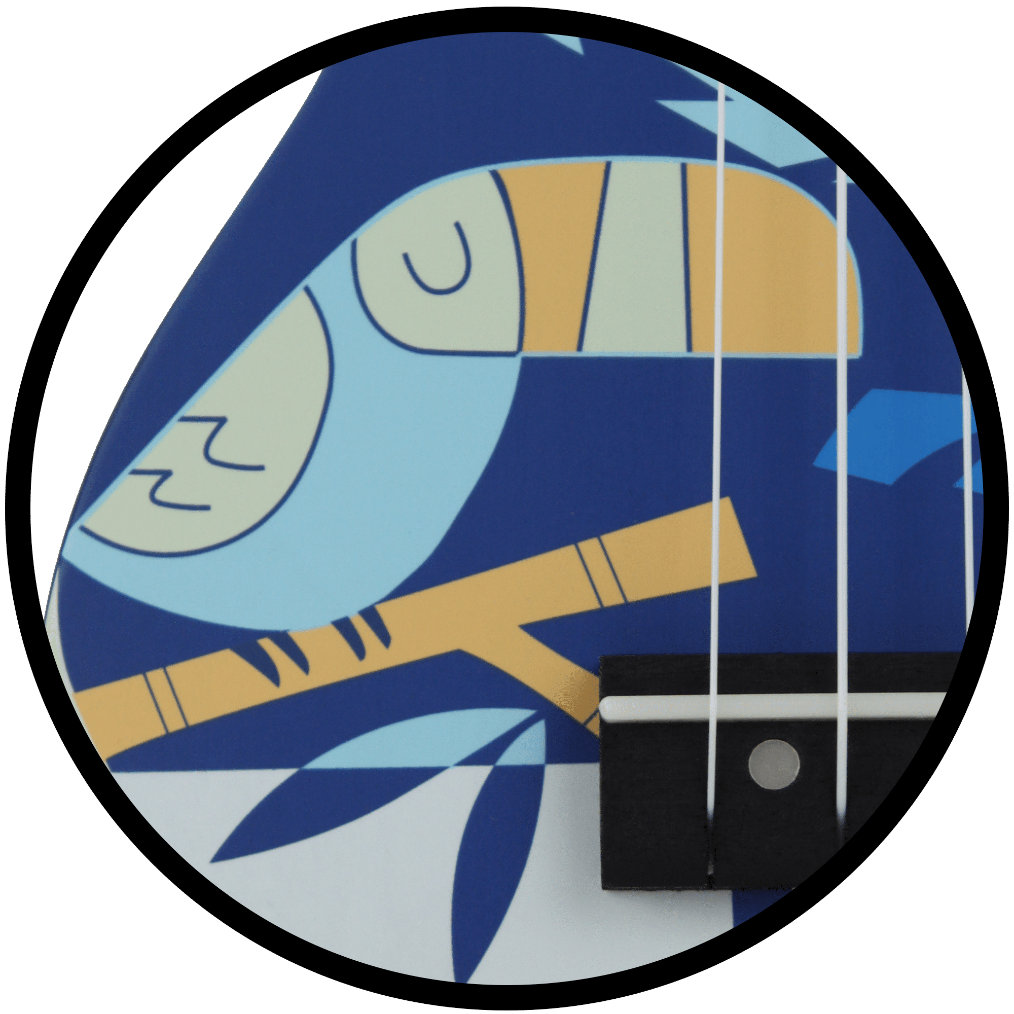 Amahi DDUK2 Blue Bird Soprano Ukulele