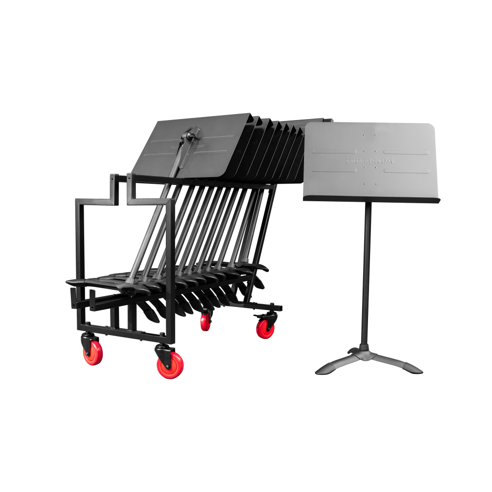 Gator Sheet Music Stand Cart - 12 Stand Capacity