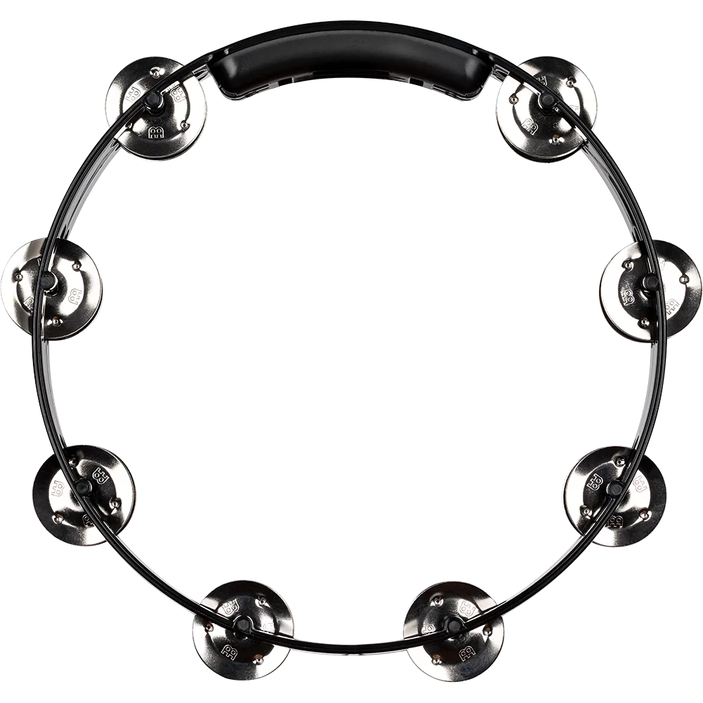 Meinl Headliner Series 10" Molded ABS Tambourine, Black, Stainless Steel Jingles - HTT10BK