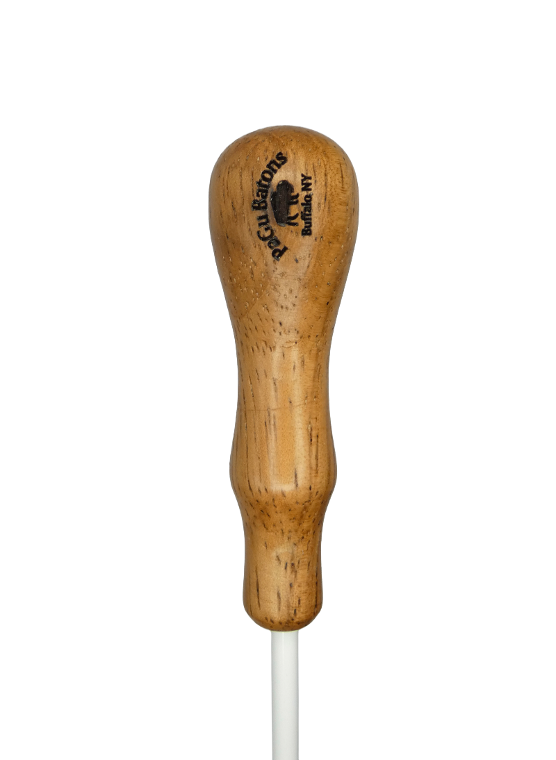 PaGu "The King" Flat Spot Baton - 16" Shaft - Dark Wood Handle