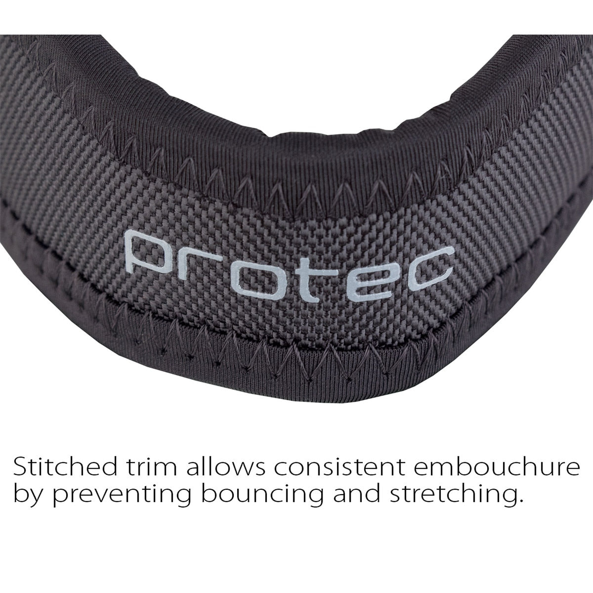 Protec Saxophone Neck Strap - Less Stress Neoprene, Metal Snap, Size 22" Regular (Black)