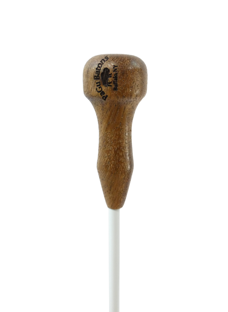 PaGu "Phil-Harmonic" Flat Spot Baton - 16" Shaft - Dark Wood Handle