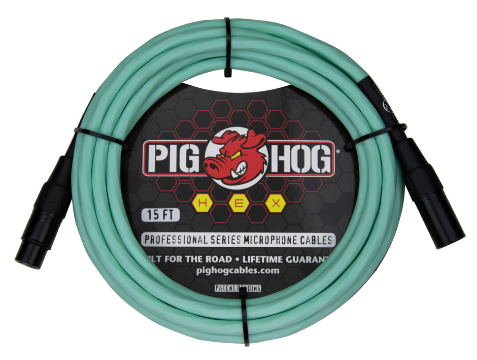 Pig Hog Hex Series Mic Cable 15ft.