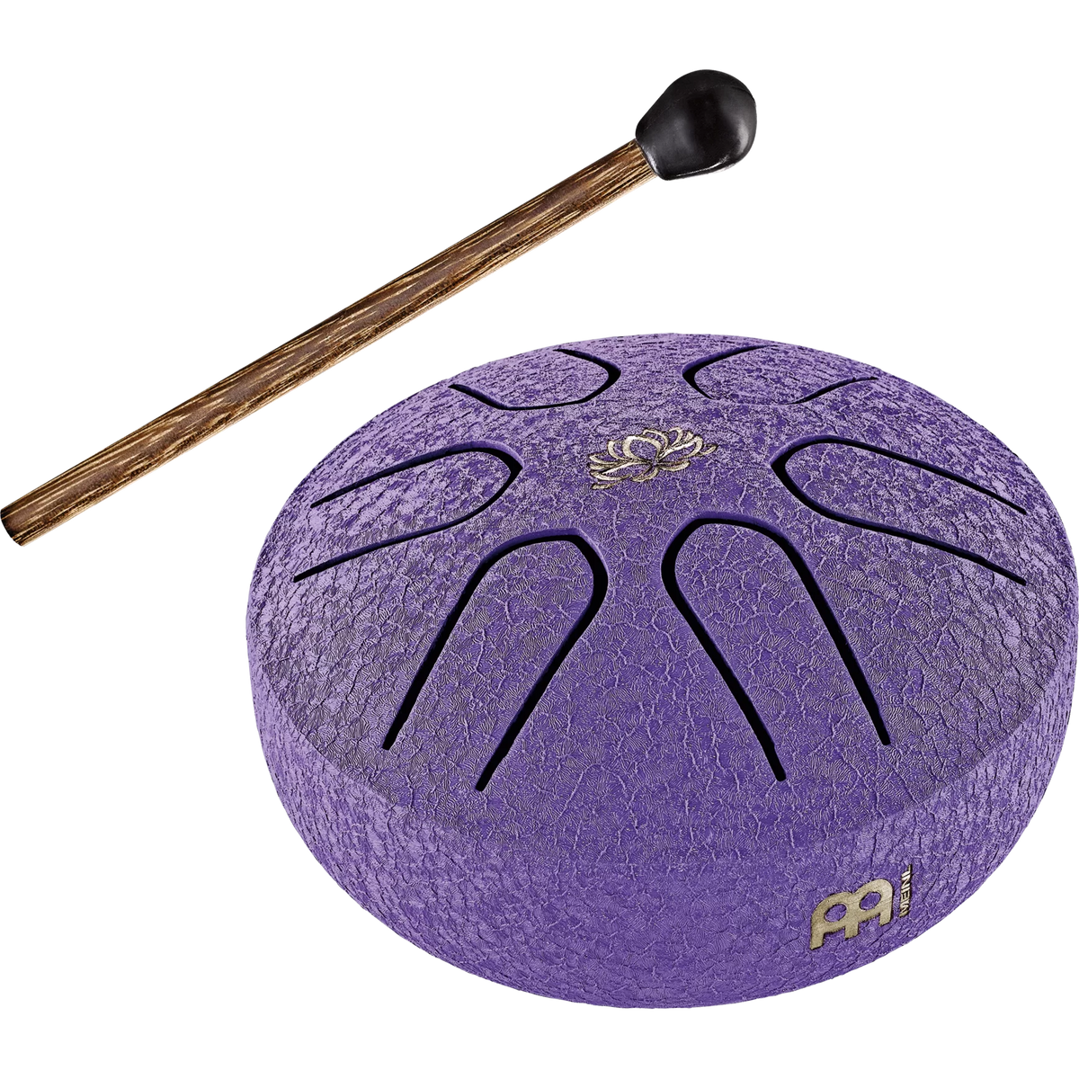 Meinl Sonic Energy Pocket Steel Tongue Drum - A Major - Purple Lotus Flower