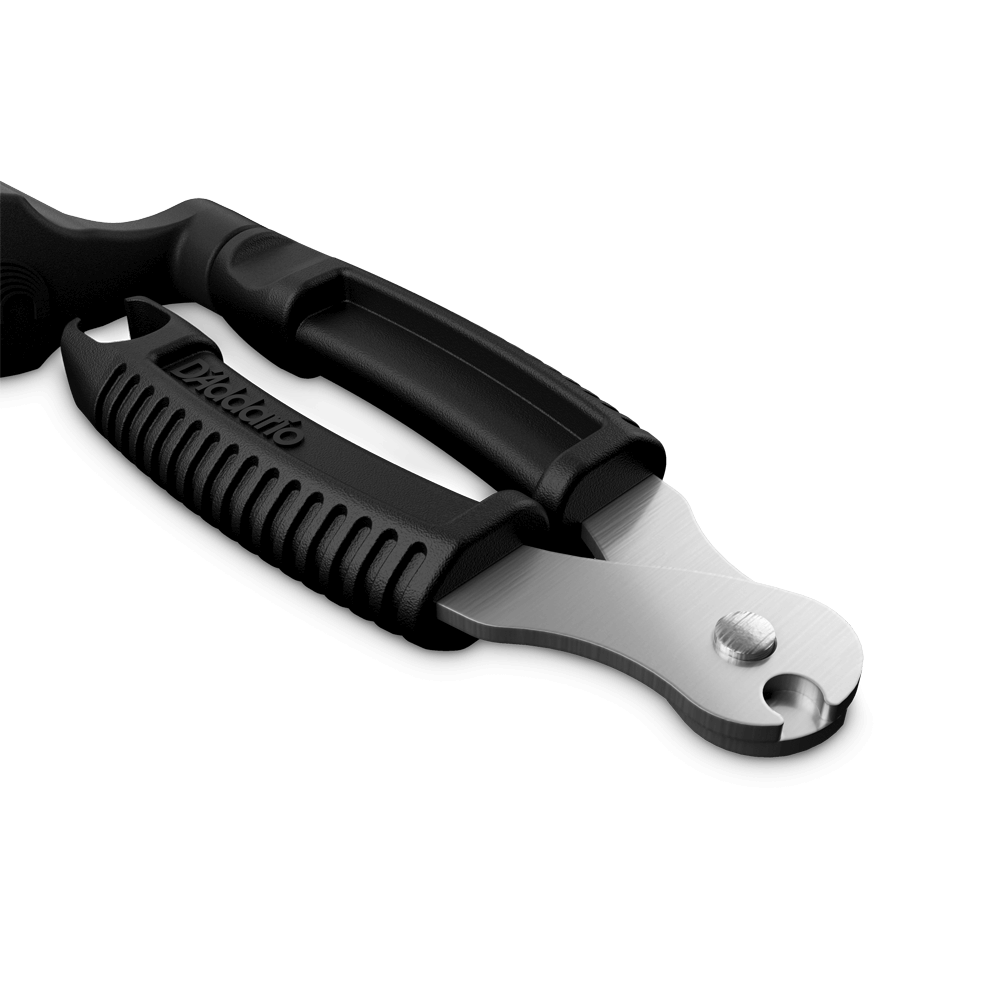D'Addario Black String Winder, Cutter & Bridge Pin Puller