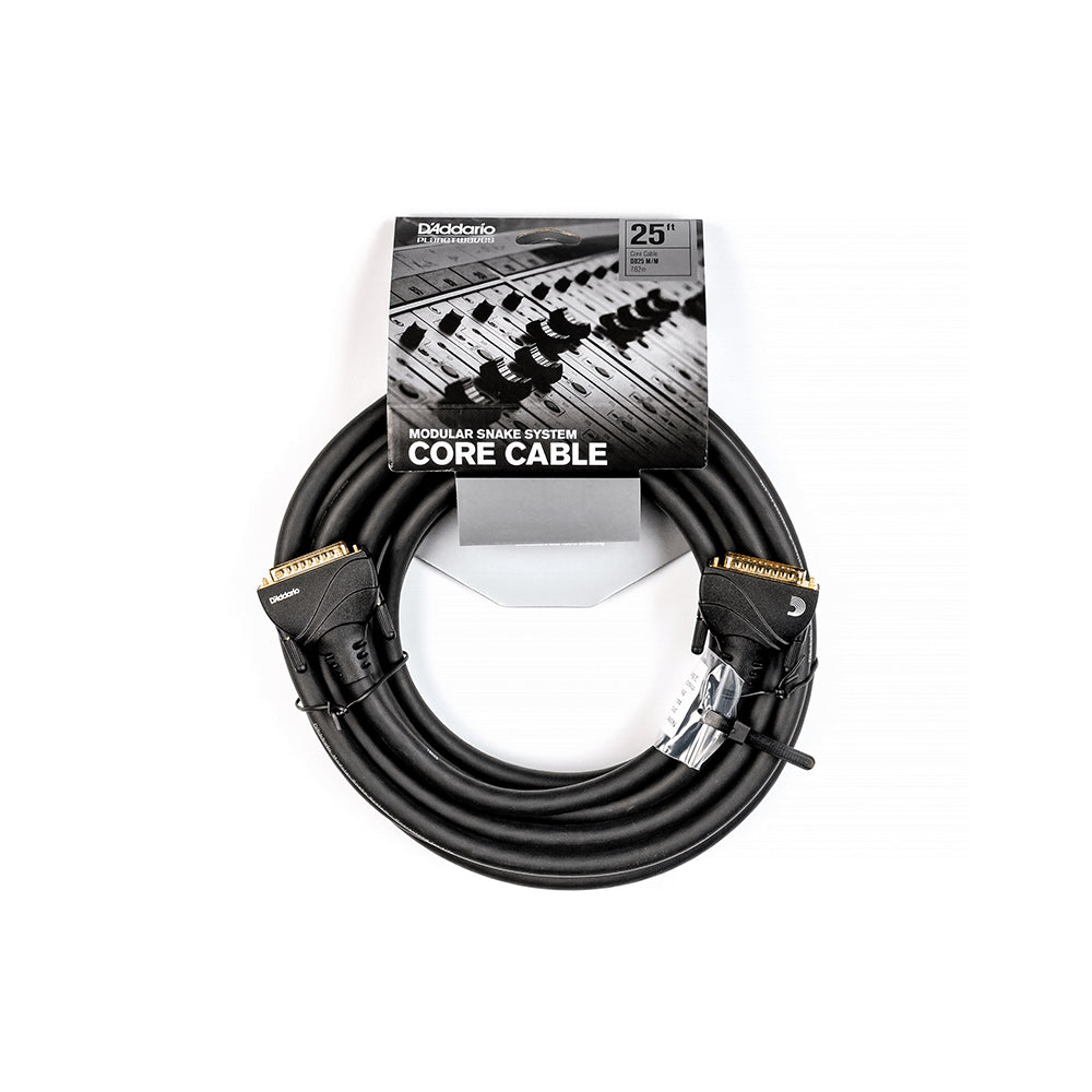 D'Addario Modular Snake System Male to Male DB25, 25ft.