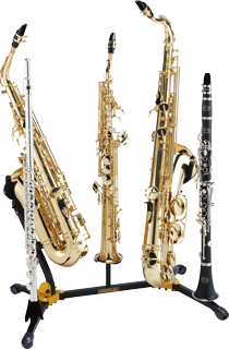 Hercules Alto/Tenor, Soprano Saxophone and Flute/Clarinet Stand
