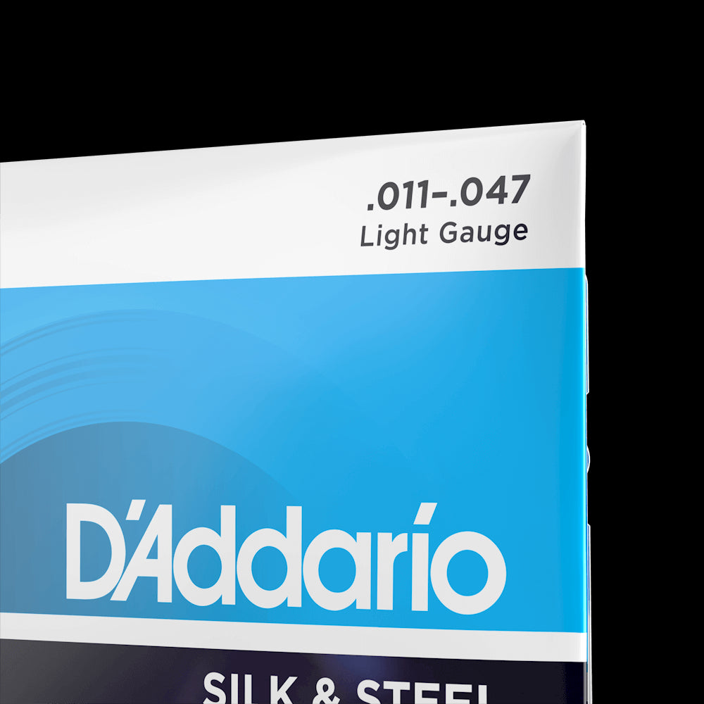 D'Addario 11-47 Light Acoustic "Silk and Steel" Acoustic Guitar Strings