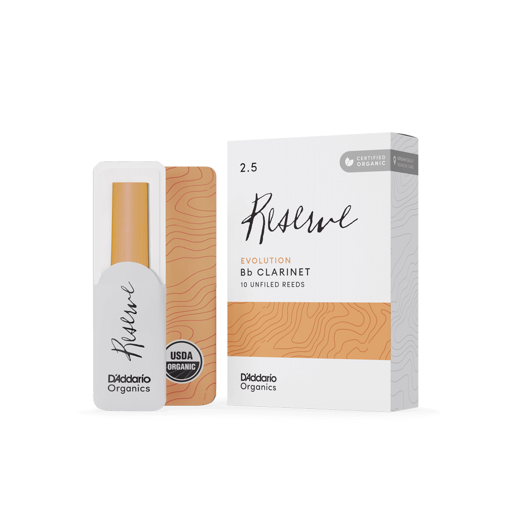 D'Addario Organic Reserve Evolution Bb Clarinet Reeds - Box of 10