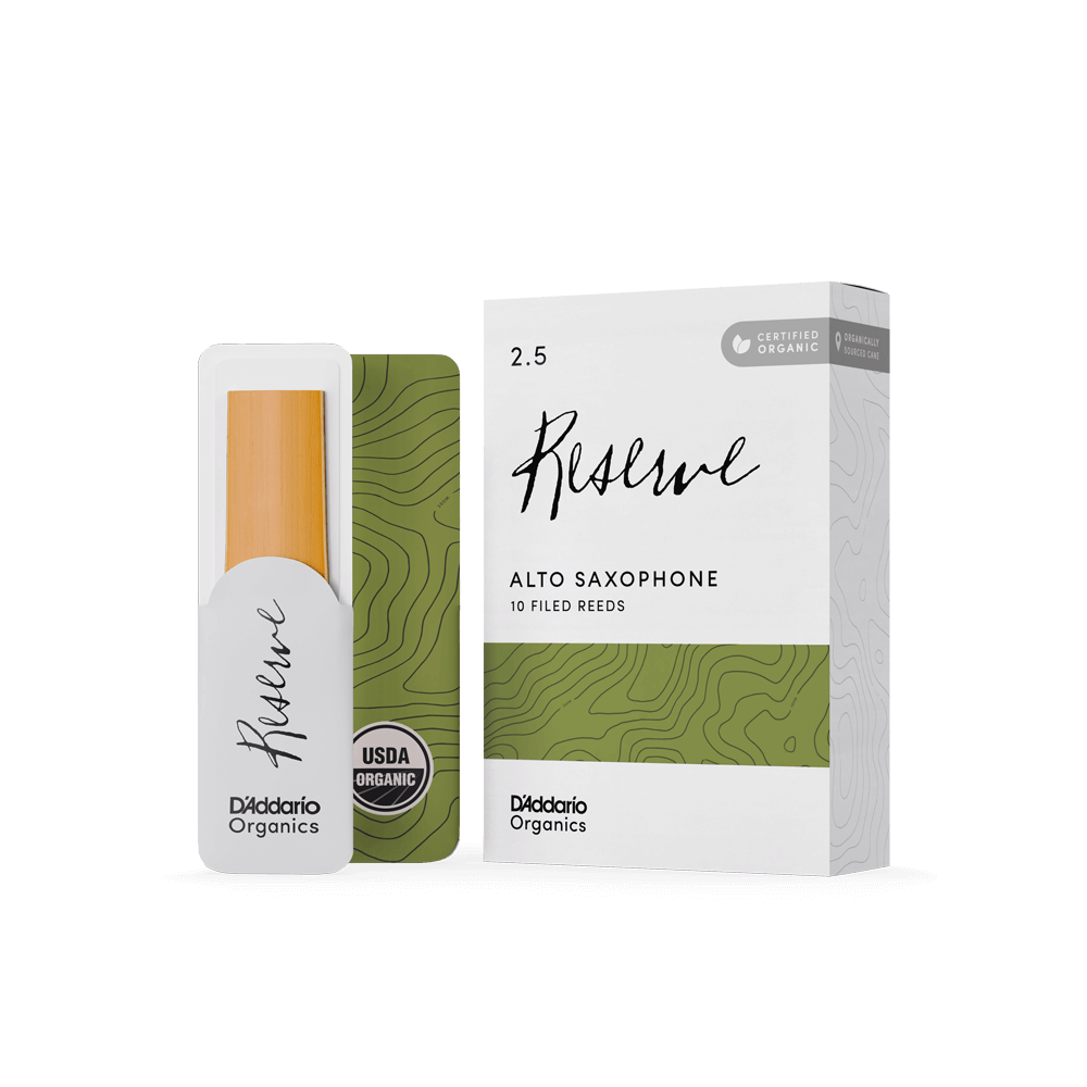 D'Addario Organic Reserve Alto Saxophone Reeds - Box of 10