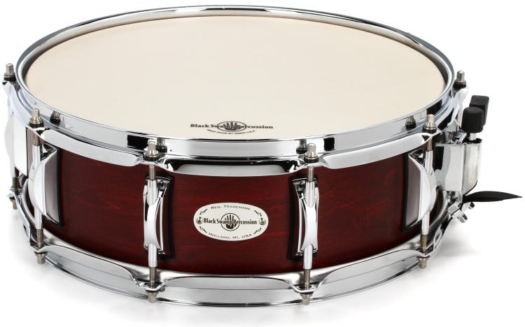 Black Swamp Concert Maple 14" Snare Drum - Cherry Rosewood Finish