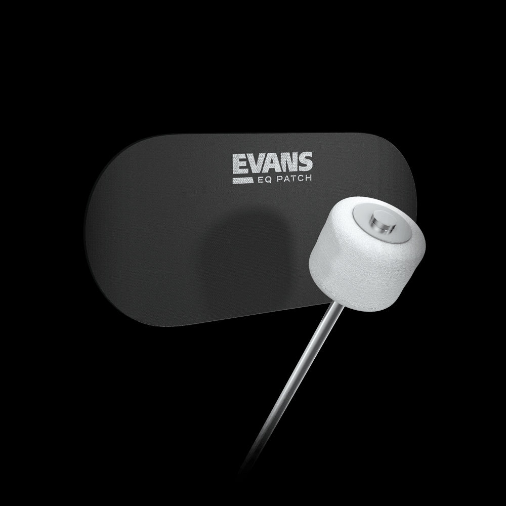 Evans EQ Patch - Black Nylon Double Patch - Pack of 2