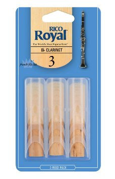 Rico Royal Bb Clarinet Reeds (3 pack)