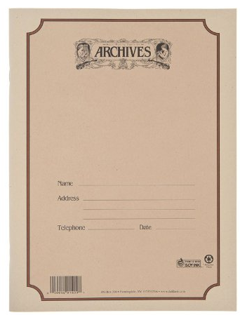 D'Addario Archives Spiral Bound Manuscript Paper Book, 10 Stave